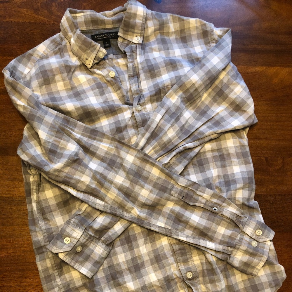 Banana Republic Luxe flannel slim fit